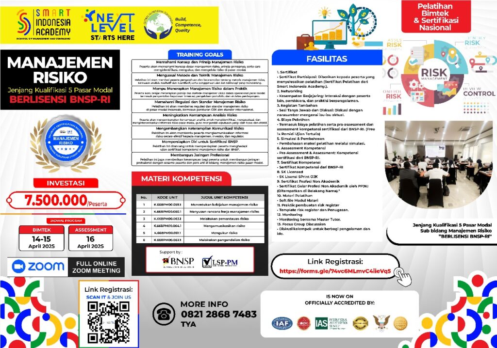 Pelatihan dan Sertifikasi Certified Risk Professional (CRP)